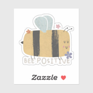 Bij Positief - Schattige Bij Punt Sticker