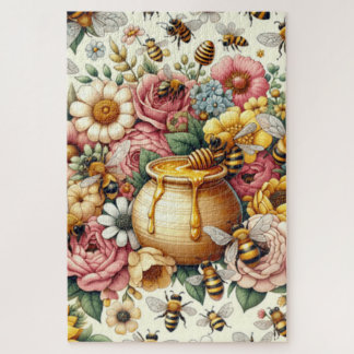 Bij print legpuzzel
