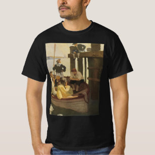 Bij Queen's Ferry door NC Wyeth, Vintage Piraten T-shirt
