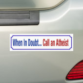 Bij twijfel - bumpersticker (Op auto)