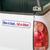 Bij twijfel - bumpersticker (Op Truck)