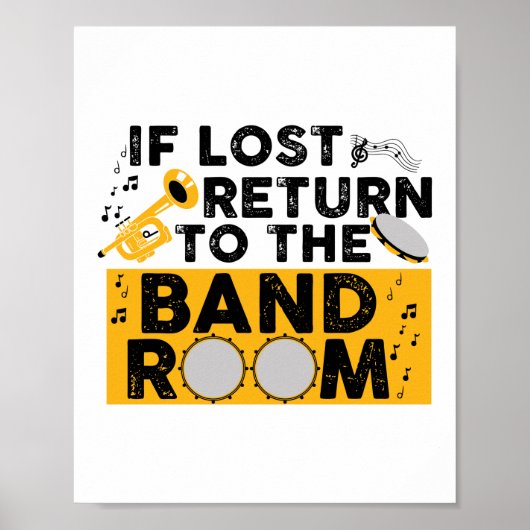 Bij verlies terugkeren naar de badkamer Drumline-m Poster (Voorkant)