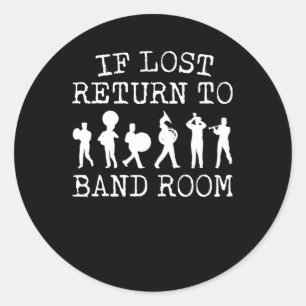 Bij verloren retourband voor ruimte ronde sticker