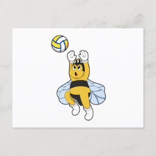 Bij Volleybal Sport Briefkaart