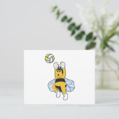 Bij Volleybal Sporten Briefkaart (Staand voorkant)