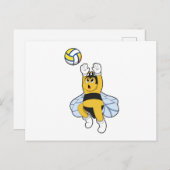 Bij Volleybal Sporten Briefkaart (Voorkant / Achterkant)