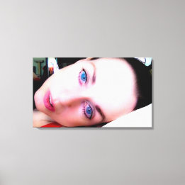Bij vrede canvas afdruk