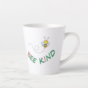 Bij vriendelijke grappige motivatie positieve cita latte mok