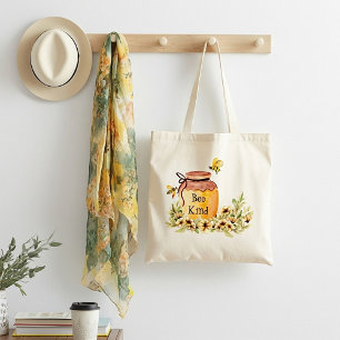 Bij vriendelijke honingpot tote bag
