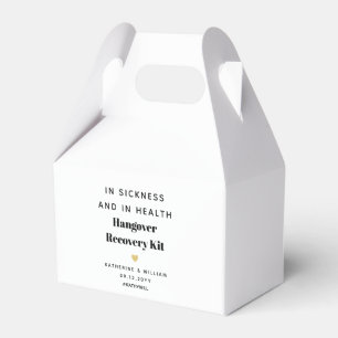 bij ziekte en in de Health Hangover Recovery Kit Bedankdoosjes