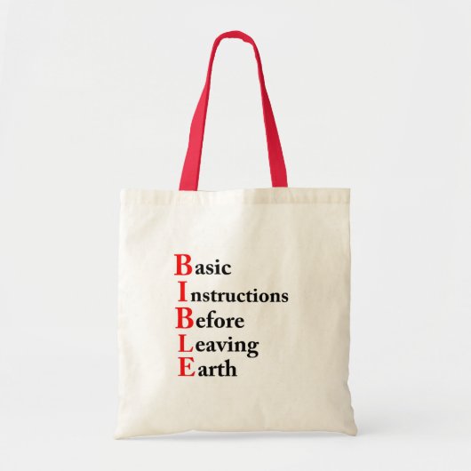BIJBEL Basis Instructies Voor Tote Bag (Voorkant)