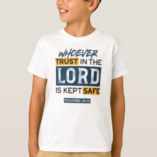 Bijbel citaat kunst - Spreuken 29:25 Vertrouwen in T-shirt