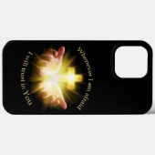 Bijbel citaat met handen houden Cross Case-Mate iPhone Case (Achterkant (horizontaal))