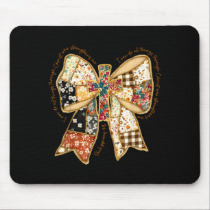 Bijbel Coquette Christelijke Jezus Strik Patchwork Muismat