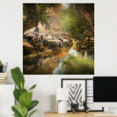 Bijbel - De Heer is mijn herder - 1910 Poster (Thuiskantoor)