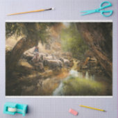 Bijbel - De Heer is mijn herder - 1910 Tissuepapier (Craft)