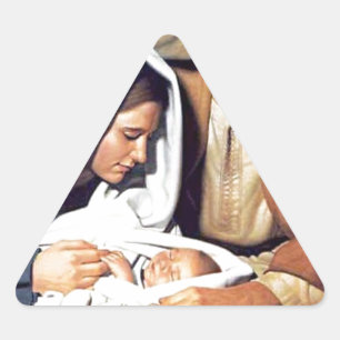 bijbel geloof Jezus Christus inspirerend bidden ge Driehoek Sticker