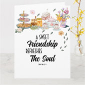 Bijbel gevouwen wenskaart mooie vriendschap kaart (Gele Bloem)