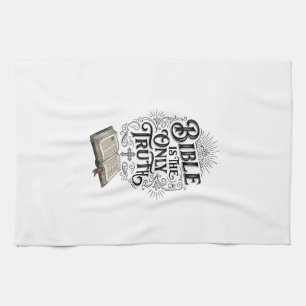 Bijbel Is De Enige Waarheid Christelijk T-Shirt Theedoek