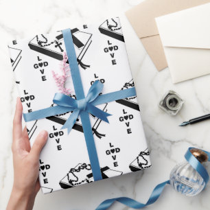 bijbel kruis rozenkrans kettingen liefde God kunst Cadeaupapier