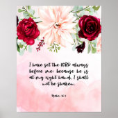 Bijbel poster van de verse florale scriptie (Voorkant)