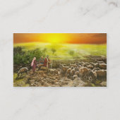 Bijbel - Psalm 23 - Mijn beker runneth over 1920 Visitekaartje (Achterkant)