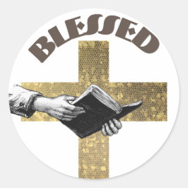 Bijbel Ronde Sticker