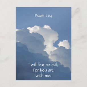 Bijbel Schrift Psalm 23:4 Wees Niet Bang Briefkaart