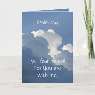 Bijbel Schrift Psalm 23:4 Wees Niet Bang... Kaart