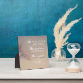 Bijbel vers psalm 91:4 veren inspirerend fotoplaat (Insitu)