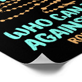 Bijbel Verse als God voor ons is die tegen kan zij Poster (Hoek)