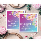 Bijbel Verse Bloemen Vierkante Servetten