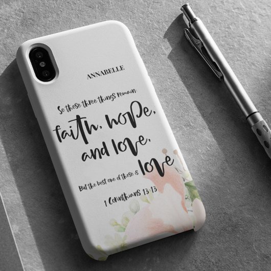 Bijbel Verse Floral Case-Mate iPhone Case