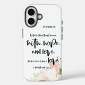 Bijbel Verse Floral Case-Mate iPhone Case (Achterkant)