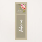 Bijbel Verse Floral Yogamat (Voorkant)