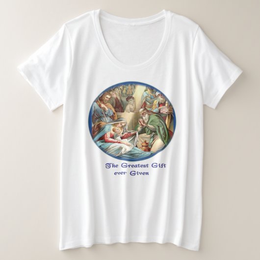 Bijbel Verse Grote Maat T-shirt (Design voorkant)