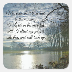 Bijbel Verse Scripting Prayer Vierkante Sticker