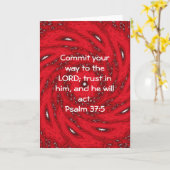 Bijbel verteert Motivatie scripts Psalm 37:5 Kaart (Gele Bloem)