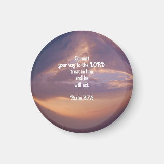Bijbel verteert Motivatie scripts Psalm 37:5 Magneet