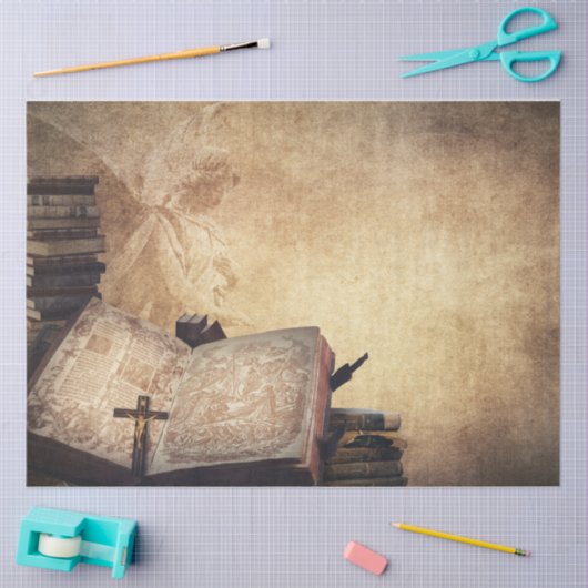  Bijbelachtergrond ontleding 20x30 Tissuepapier (Craft)