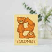 Bijbelbare Beren ~ Boldness-scripts Briefkaart (Staand voorkant)