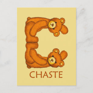 Bijbelbare Beren ~ Chaste-scripts ~ Flashcard Briefkaart