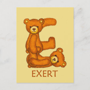 Bijbelbare Beren ~ EXert ~ Flashcard Briefkaart