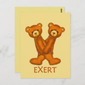 Bijbelbare Beren ~ EXert ~ Flashcard Briefkaart (Voorkant / Achterkant)