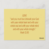 Bijbelbare Beren ~ Love Scripts 2 ~ Flashcards Briefkaart (Achterkant)