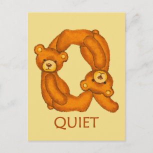 Bijbelbare Beren ~ stille scripts ~ Flashcard Briefkaart