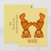 Bijbelbare Beren ~ Wise-scripts ~ Flashcard Briefkaart (Voorkant / Achterkant)