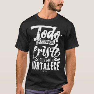 Bijbelbericht Christelijke god in Spaanse crisis T-shirt