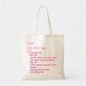 Bijbelboekzak Tote Bag (Voorkant)