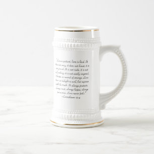 Bijbelcitaat 1 Corinthians 13:4 Bierpul
